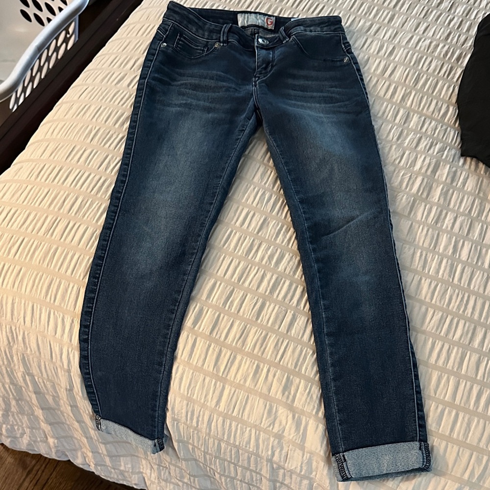 Guess Women's Skinny Jeans in Dark Indigo Blue